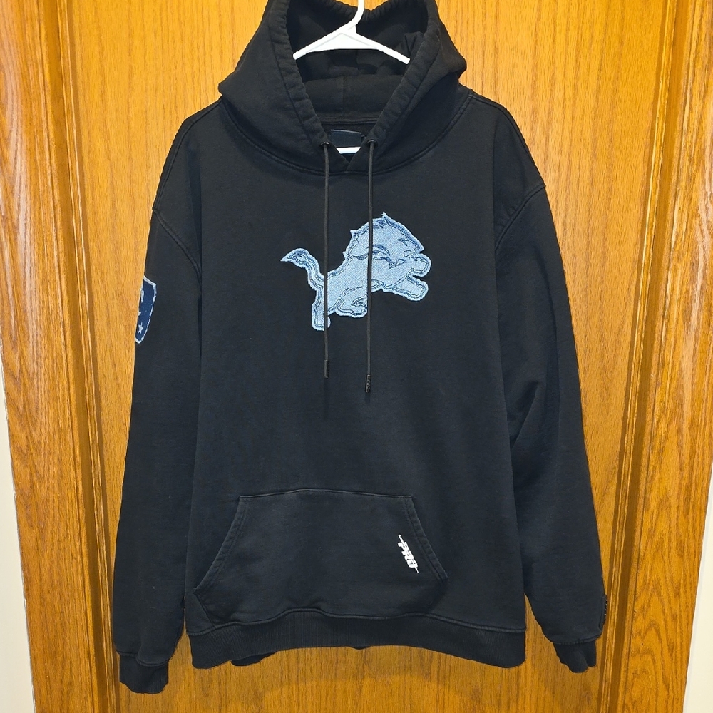 Pro Standard Black Lions Sweatshirt With Denim Details